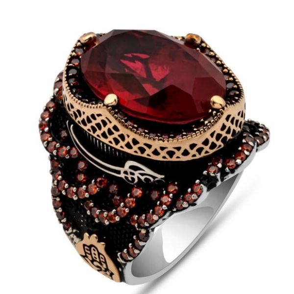 خاتم مصنوع يدويًا من الفضة الإسترلينية عيار 925 على شكل تمثال مسجد فيروزي خاتم مصنوع يدويًا من الفضة الإسترلينية عيار 925 على شكل تمثال مسجد فيروزي