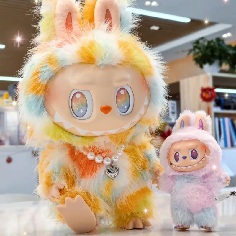 Porte-clés visage en vinyle Labubu, 100 % authentique / Vérifié POP MART